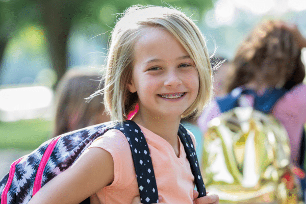 Child during early orthodontic stage at Advanced Orthodontics in Mercer Island, Washington