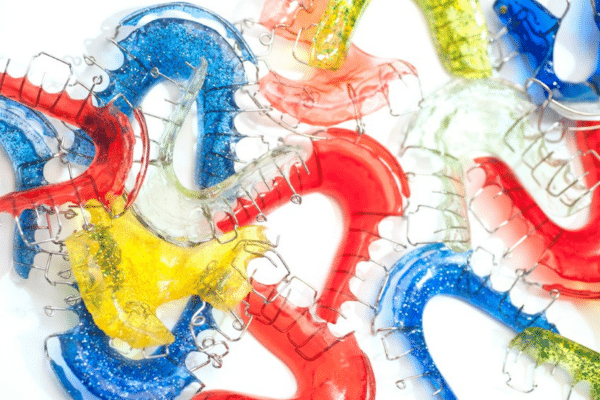 Orthodontic retainers used to maintain alignment at Advanced Orthodontics in Mercer Island, Washington